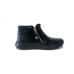 Botita de cuero Cavatini (42-1414) negro