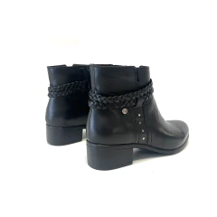 Bota de cuero Cavatini negro (42-3190) en internet