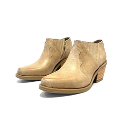 Bota de cuero texana Penelope (1859) beige