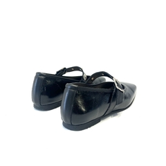 Chata punta cuadrada de cuero charol V. Mazza (v1201) - Calzados Miguel Angel - Zapatos de cuero