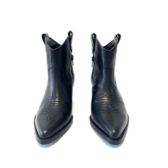 Bota texana de cuero 1/2 caña Micadel (Taylor) negro en internet
