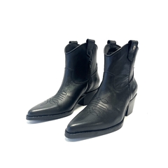 Bota texana de cuero 1/2 caña Micadel (Taylor) negro