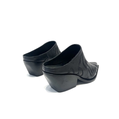 Zueco texano de cuero Troncoso (510) negro - Calzados Miguel Angel - Zapatos de cuero