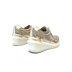 Zapatilla taco chino de cuero Cavatini (40-2083) oro claro - Calzados Miguel Angel - Zapatos de cuero
