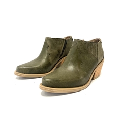 Botita texana de cuero Penelope (1859) verde