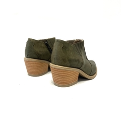 Botita texana de cuero Penelope (1859) verde - Calzados Miguel Angel - Zapatos de cuero