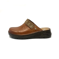 Zueco de cuero Cavatini (50-2203) suela