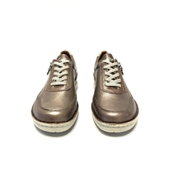 Zapatilla de cuero Cavatini (50-1735) capuccino - comprar online