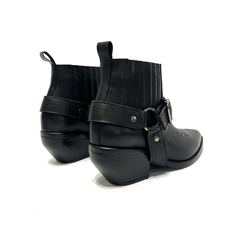 Bota texana de cuero Barbieri (25-525) negro - tienda online