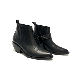Bota texana de cuero Barbieri (25-525) negro en internet