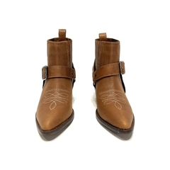 Bota texana de cuero Barbieri (25-525) Brandi oxido - Calzados Miguel Angel - Zapatos de cuero
