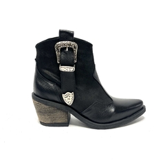 Bota texana de cuero Penelope (1871) negro