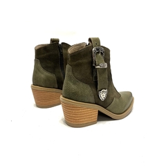 Bota texana de cuero Penelope (1871) verde - Calzados Miguel Angel - Zapatos de cuero