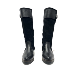 Bota caña alta de cuero Penelope (3107) negro - comprar online