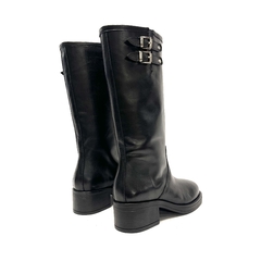 Bota caña alta de cuero Micadel (Waves) negro - Calzados Miguel Angel - Zapatos de cuero