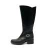 Bota texana caña alta de cuero Gravagna (802) negro
