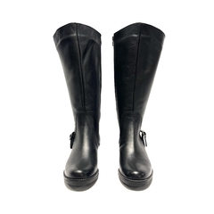 Bota texana caña alta de cuero Gravagna (802) negro - comprar online
