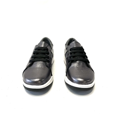 Zapatilla de cuero con glitter Gina Ferrari (1013) peltre en internet
