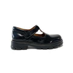 Guillermina de cuero Fussbett (cv826) ch negro