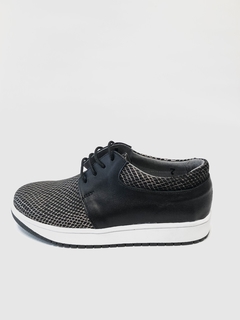 Zapatilla de cuero combinada Gina Ferrari (1008)