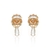 Brinco Flor de Mandacaru Ouro Vintage