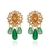 Brinco Flor de Mandacaru Ouro Vintage
