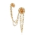 Ear Cuff Flor de Mandacaru Ouro Vintage