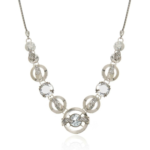 Colar Shark Claudia Arbex Prata Vintage