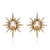 Brinco Infinity Star Claudia Arbex Ouro Vintage