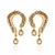 Brinco Waves Claudia Arbex Ouro Vintage