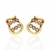 Brinco Earhook Waves Claudia Arbex Ouro Vintage