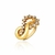 Anel Waves Claudia Arbex Ouro Vintage