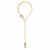 Colar Gravata Waves Claudia Arbex Ouro Vintage