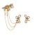 Brinco + Earcuff Afeto Claudia Arbex Ouro Vintage - comprar online