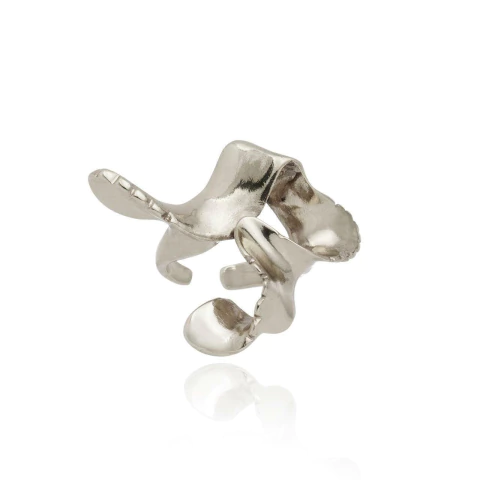 Anel Line Organic Claudia Arbex Prata Vintage - comprar online