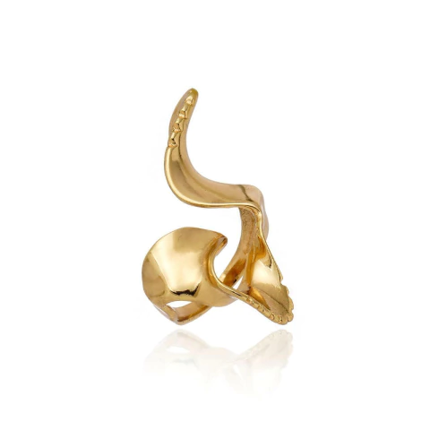 Anel Line Organic Claudia Arbex Ouro Vintage - comprar online