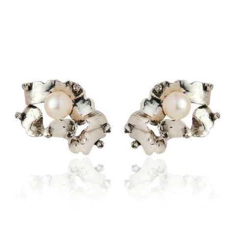 Brinco Line Organic Claudia Arbex Prata Vintage - comprar online