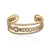 Bracelete Rock Lovers Claudia Arbex Ouro Vintage - comprar online
