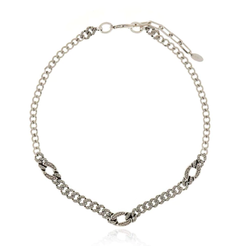 Colar Rock Lovers Claudia Arbex Prata Vintage - comprar online