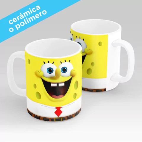 Taza sublimada - Bob esponja - 01 / cerámica o polímero