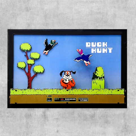 Cuadro Súper 3D Duck Hunt (Cacería de patos)