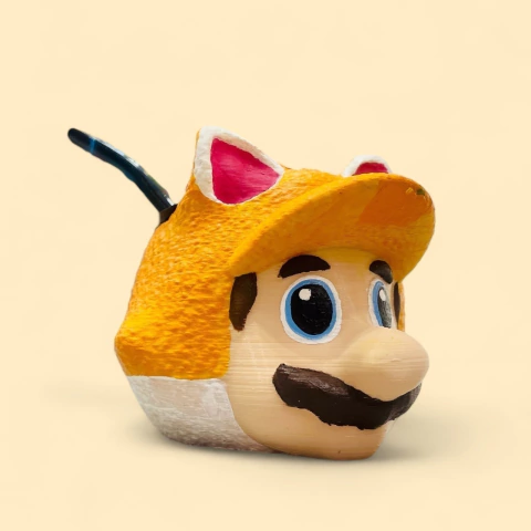 Mate 3d Mario Bros. - Mario gato