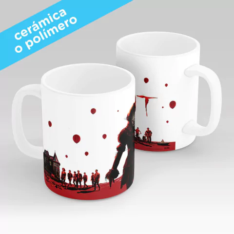 Taza sublimada - It el payaso - 01 / cerámica o polímero