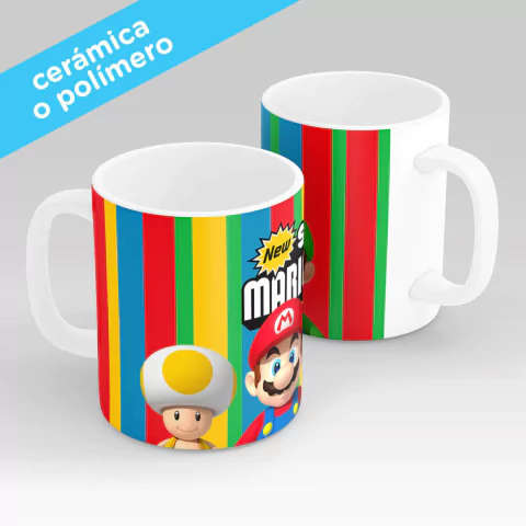 Taza sublimada - Mario Bros. 03 / cerámica o polímero