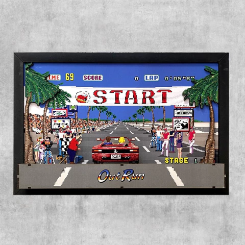 Cuadro Súper 3D OutRun