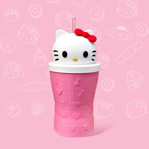 Vaso impreso 3D Sanrio Hello Kitty