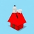 Imagen de Figura Snoopy sobre su cucha