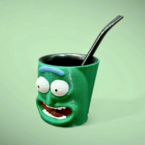 Mate 3d Rick and Morty - Pickle RIck - Pepinillo RIck