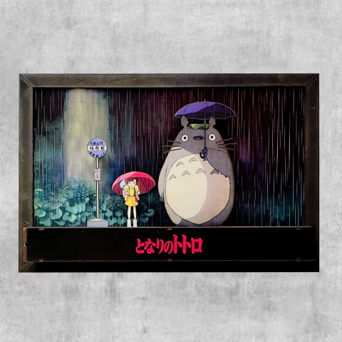 Cuadro Súper 3D Mi vecino Totoro