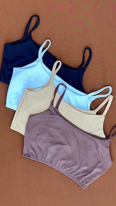 CROPPED CANELADO ALCINHA - comprar online